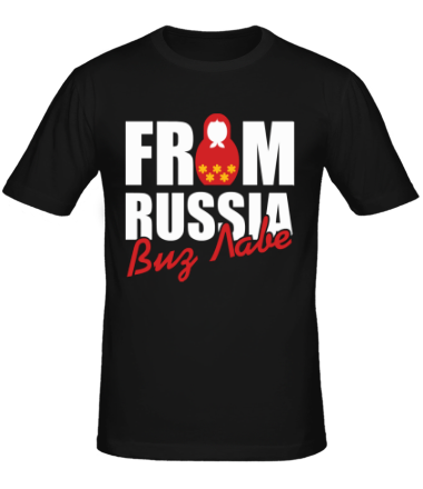 T-Shirt "From Russia with love" Schwarz